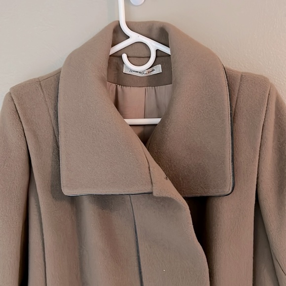 Cedarhurst Classics Wear in Good Health Taupe Tan Wool Coat - Picture 2 of 16